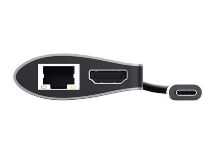 Hub Trust Dalyx  USB-C 7 en 1 HDMI + Gigabit Ethernet + SD/microSD + 2x USB-A+ USB-C 100W, 23775