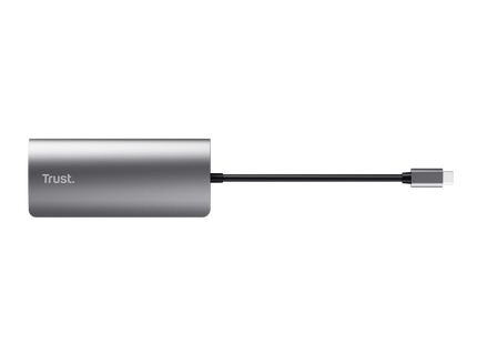 Hub Trust Dalyx  USB-C 7 en 1 HDMI + Gigabit Ethernet + SD/microSD + 2x USB-A+ USB-C 100W, 23775