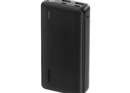 POWER BANK ORAIMO TRAVELER 15 OPB-1201P 20000 MAH CARGA RAPIDA DE 15 W CARGA DE 3 DISPOSITIVOS Y LINTERNA LED NEGRO