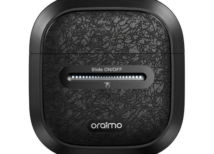 AFEITADORA ELÉCTRICA MULTIFUNCIONAL ORAIMO ORS-210N GOSHAVE MALLA FLEXIBLE DE DOBLE ANILLO IPX7 CABEZAL MAGNÉTICO Y CARGA USB-C NEGRO