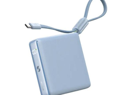 POWER BANK ORAIMO ELEMENTAL OPB-7103C 10000 MAH CARGA RÁPIDA BIDIRECCIONAL DE 22.5 W CABLE USB-C INTEGRADO Y CARGA DE 3 DISPOSITIVOS AZUL
