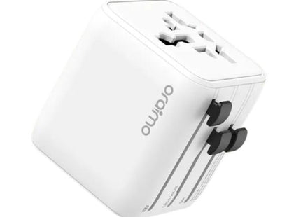 ADAPTADOR UNIVERSAL ORAIMO POWEROMNI 25 OCW-T01 2 TOMAS AC/ENCHUFES BLANCO