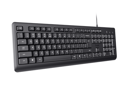 Trust teclado alambrico  primo usb negro 23883