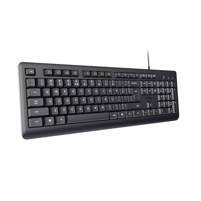Trust teclado alambrico  primo usb negro 23883