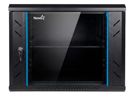 Nova gabinete de red 9U acero/panel SPCC negro, CN09U11H001C