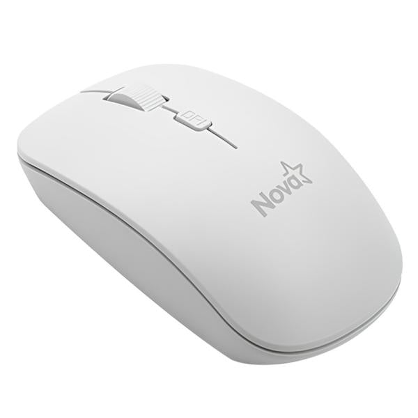 Nova mouse inalámbrico 800/1200/1600 DPI blanco, MAH13400003C