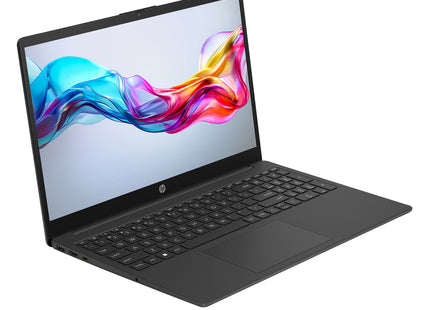Vista posterior de laptop HP 15t-fd000b con logo HP y ventilación