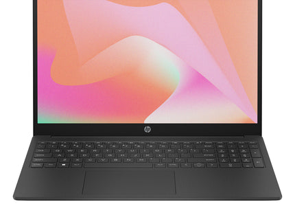 Laptop HP 15t-fd000b vista frontal con pantalla de 15.6 pulgadas encendida
