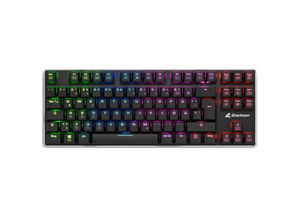 Teclado Gaming Sharkoon PureWriter TKL | Mecánico | RGB | USB | Switch Azul | Inglés