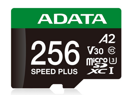 Memoria Micro SDXC ADATA Speed Plus UD256GUI3V30A2SP-RA1 | 256GB | Clase 10 | UHS-I U3 V30 A2 | Con adaptador