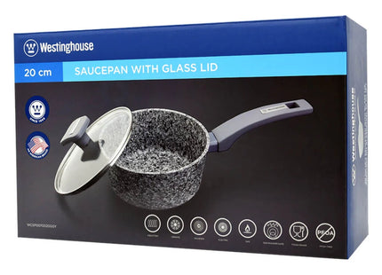 Olla con Tapa Westinghouse WCSP070016GGY | 16 cm | Granito Gris