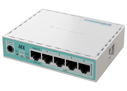 MikroTik Router hEX Refresh 5 Puertos Gigabit, E50UG