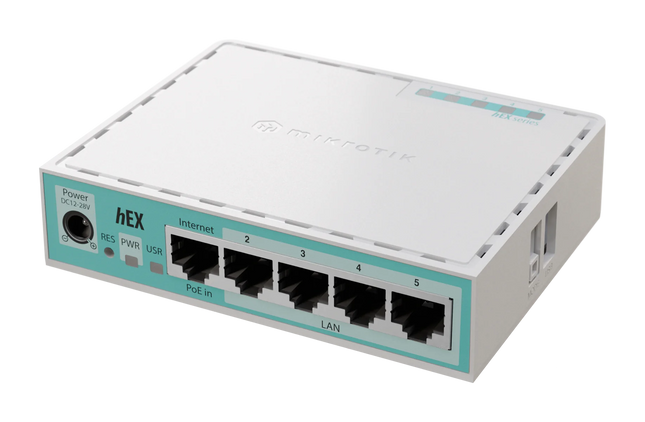 MikroTik Router hEX Refresh 5 Puertos Gigabit, E50UG