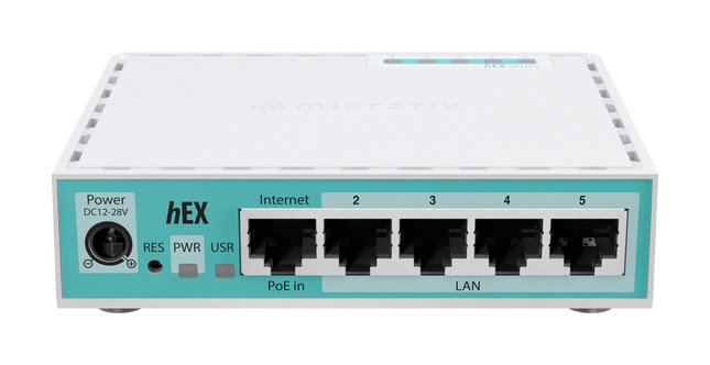 MikroTik Router hEX Refresh 5 Puertos Gigabit, E50UG