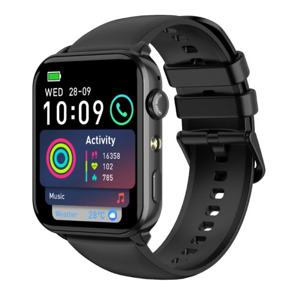 Blackview R30 MAX smartwatch color negro, vista frontal