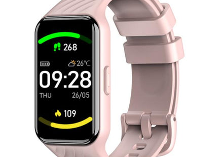 Blackview R10 smartwatch color rosado, vista frontal