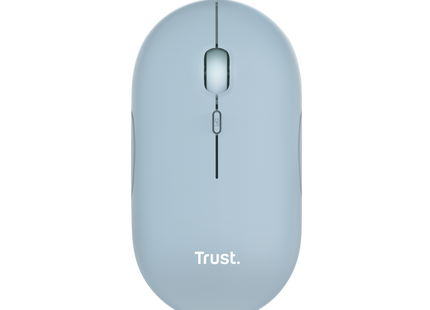 Mouse Trust Puck 24126 azul ultrafino inalámbrico vista frontal