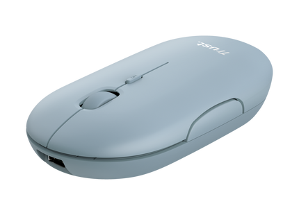 Mouse Trust Puck botones silenciosos y rueda scroll vista detalle