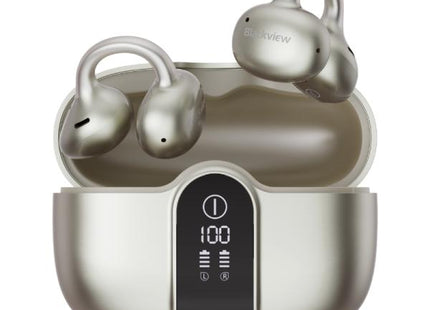 Blackview Audífonos inalámbricos IPX5 ENC dorado, AirBuds 15