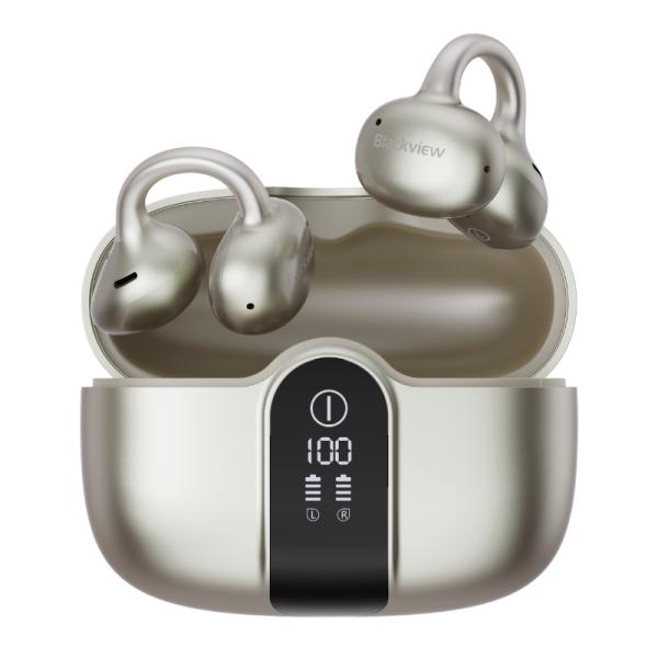 Blackview Audífonos inalámbricos IPX5 ENC dorado, AirBuds 15
