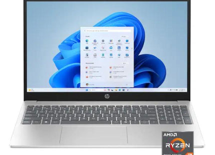 LAPTOP HP 15-FC0027CA INGLES 15.6 PULG TOUCH AMD RYZEN 7 7730U 16GB RAM DDR4 512GB SSD WIN 11 HOME D96E6UA#ABA PLATEADO