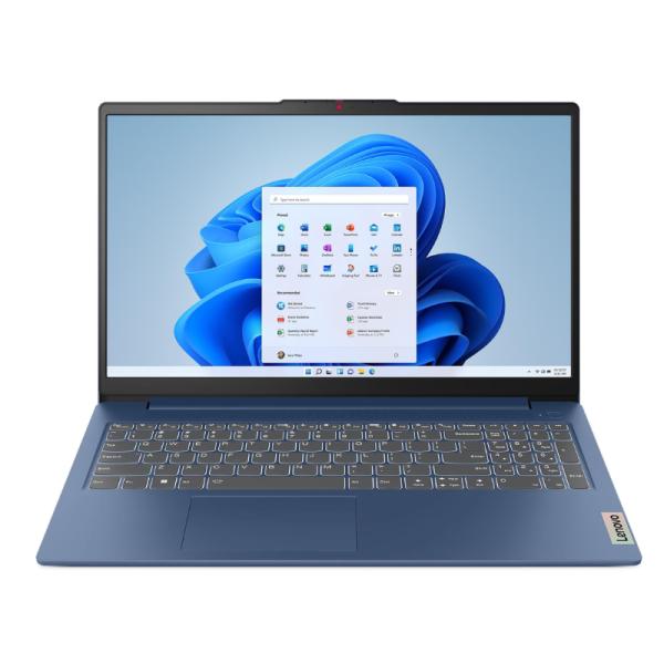 LAPTOP LENOVO IDEAPAD SLIM 3 INGLES 15.6 PULG AMD RYZEN 5 40 8GB RAM 512GB SSD WIN 11 HOME 82XQ012HUS AZUL