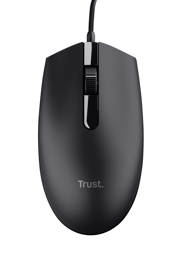 Trust mouse alambrico ambidiestro - 24271