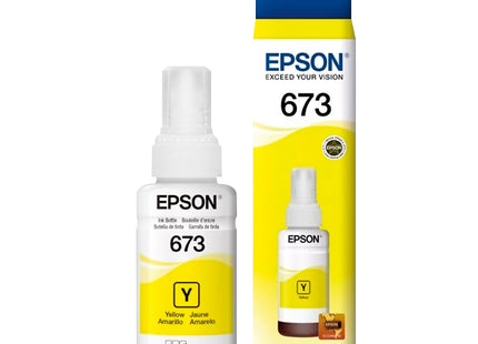 Epson botella tinta amarillo T673420-AL para L800  1800 fotos de 10X15 Cms