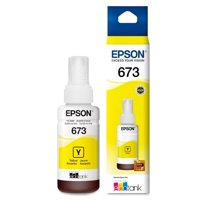 Botella tinta amarilla Epson T673420-AL original para impresora L800