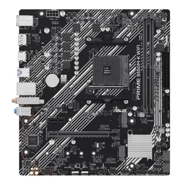 ASUS Tarjeta Madre AM4 Micro-ATX DDR4 WiFi, PRIME B550M-K WIFI