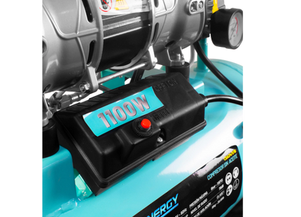 ENERGY Compresor 24L sin aceite 1100W, CSA 24/1/16
