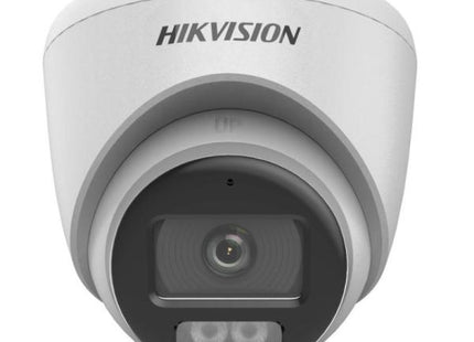 CAMARA TURRET HIKVISION DS-2CE72KF0T-LFS(2.8MM)(O-STD) 3K 5MP HDTVI/AHD/CVI/CVBS IR 40M LUZ BLANCA 40M AUDIO COLORVU SMART HYBRID LIGHT IP67 WDR DIGITAL 327800905 BLANCO