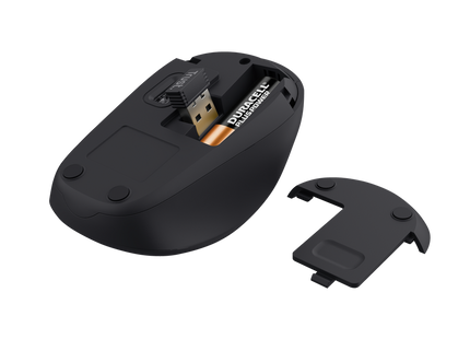 Trust mouse inalambrico eco color negro - 24549