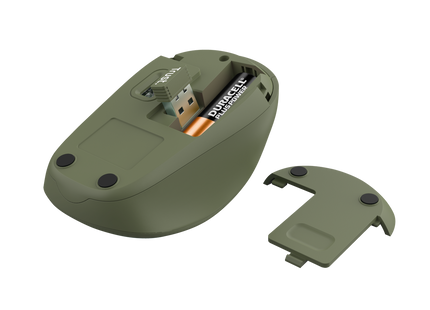 Trust mouse inalambrico eco color verde- 24552