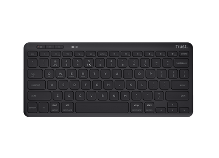 Teclado Trust Lyra 25059 inalámbrico compacto vista frontal completa