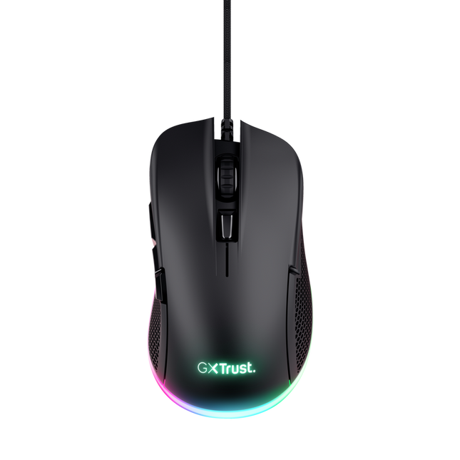 Mouse Trust GXT 922 Ybar Gaming LED RGB Negro, 24729