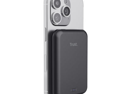 Power Bank Trust Magnética 5000 mAh Negro, 24877