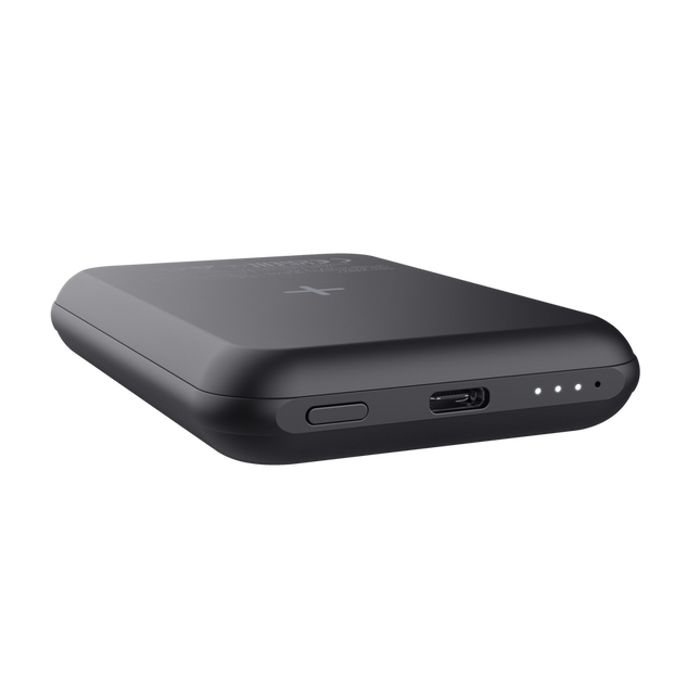 Power Bank Trust Magnética 5000 mAh Negro, 24877