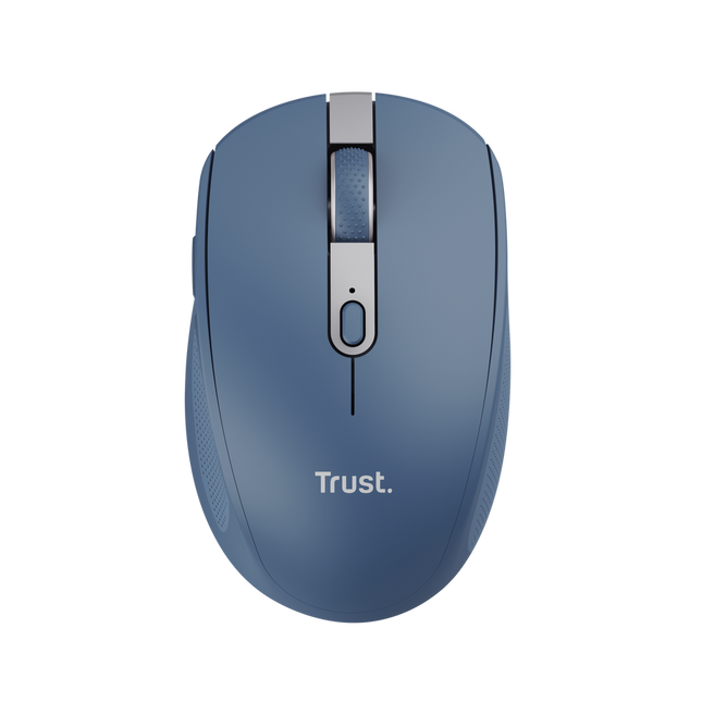Mouse Trust Ozaa Inalámbrico Recargable Silencioso Azul, 24934