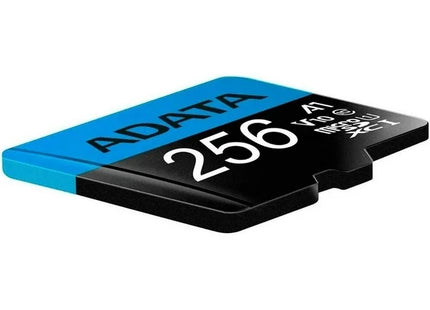 Memoria Micro SD ADATA | 256GB | Clase 10 | UHS-I U1 A1 | 100MB/s lectura | Con adaptador SD