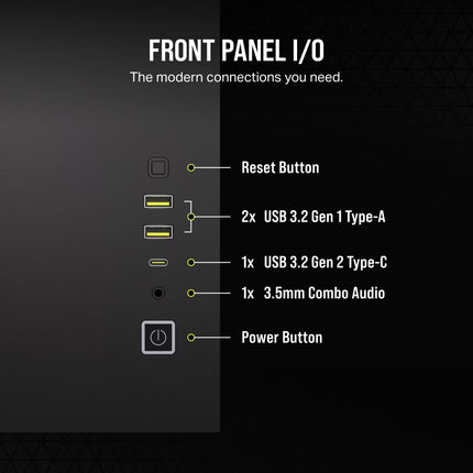Case Gaming Corsair 2500X | Media Torre | Doble Cámara | Vidrio Templado | Black