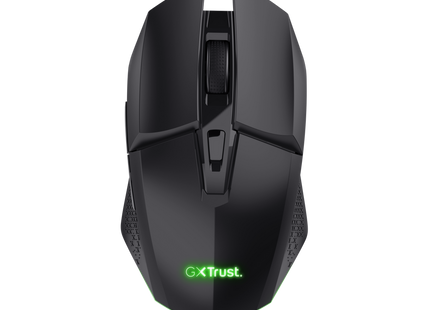 Mouse Trust GXT 110 Felox gaming inalámbrico negro con iluminación LED multicolor