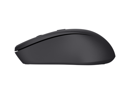 Mouse Trust Mydo vista trasera con compartimento de pilas