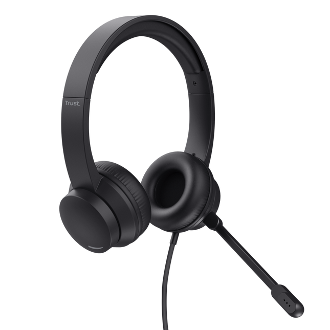 Trust headset supraaurales PC con diadema ajustable - 25087