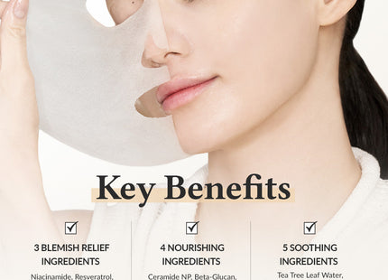 Dr. Althea 345 Relief Cream Mask x4 - detalle del sobre individual