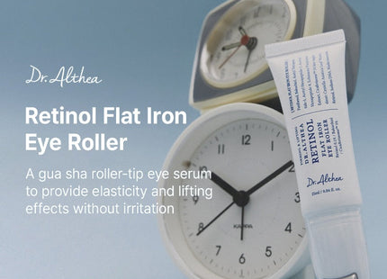 Dr. Althea Rodillo Contorno de Ojos Retinol Flat Iron - aplicador rodillo de cerca