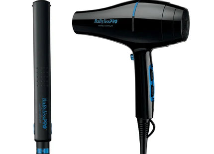 Pack BaByliss Edición Limitada Nano Black | Plancha 1” + Secadora 2000W | Tecnología Nano Titanium | Profesional