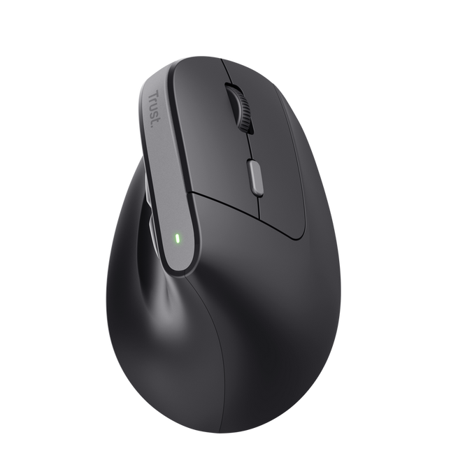 Mouse Trust Bayo II Ergonómico Vertical Inalámbrico Negro, 25145