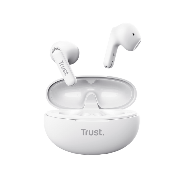 Audífonos Trust Yavi con Cancelación de Ruido Bluetooth Blanco, 25173