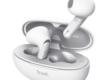 Vista frontal audífonos Trust Yavi Bluetooth cancelación ruido